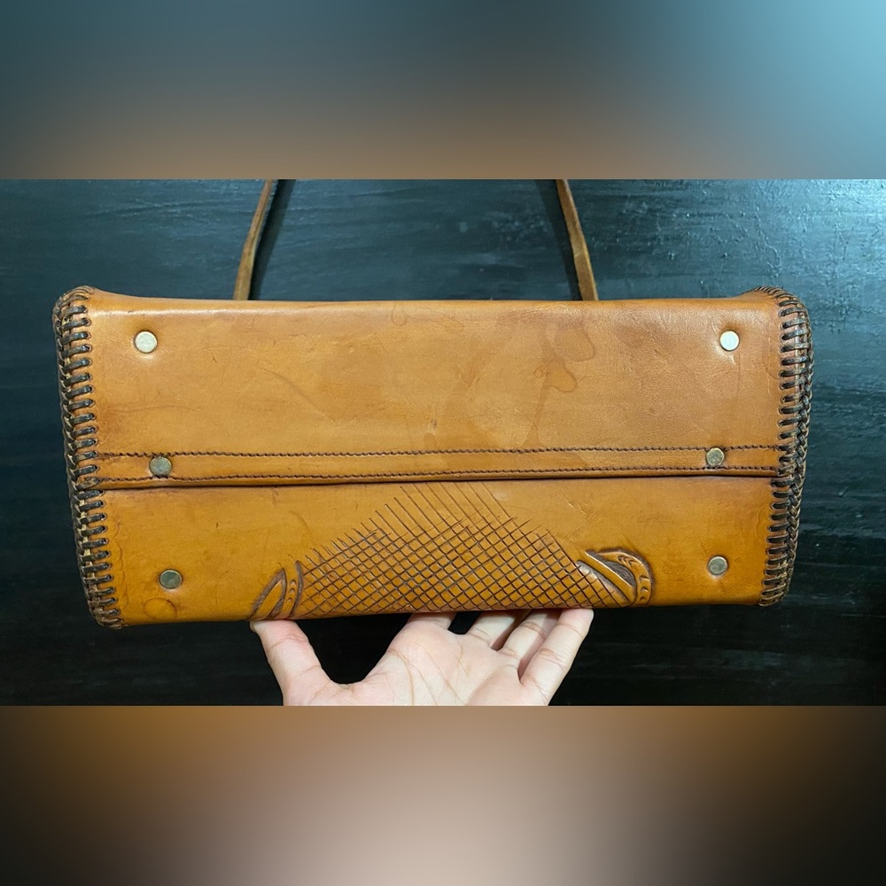 Embossed Rose Purse With Pouch Solid Brass U.S.A. - image 7